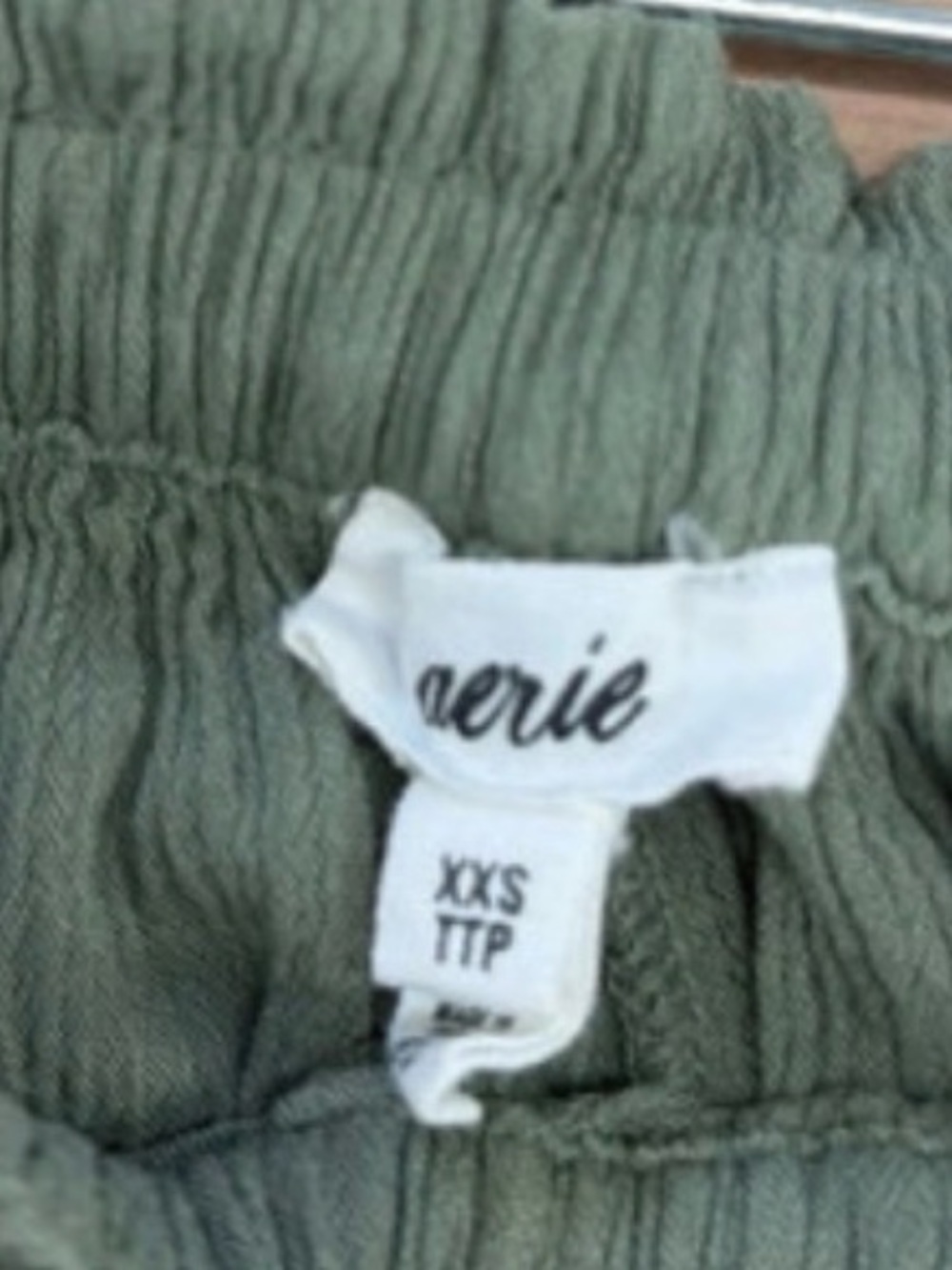 aerie Olive Green Shorts- runs big - Picture 3 of 3